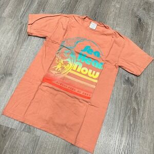 Comfort Wash Sea Hear Now 2023 Festival T-Shirt Small Coral Foo Fighters Killers